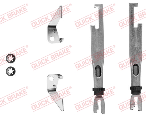 Комплект регулятора, барабанный тормозной механизм - 102 53 001 QUICK BRAKE
